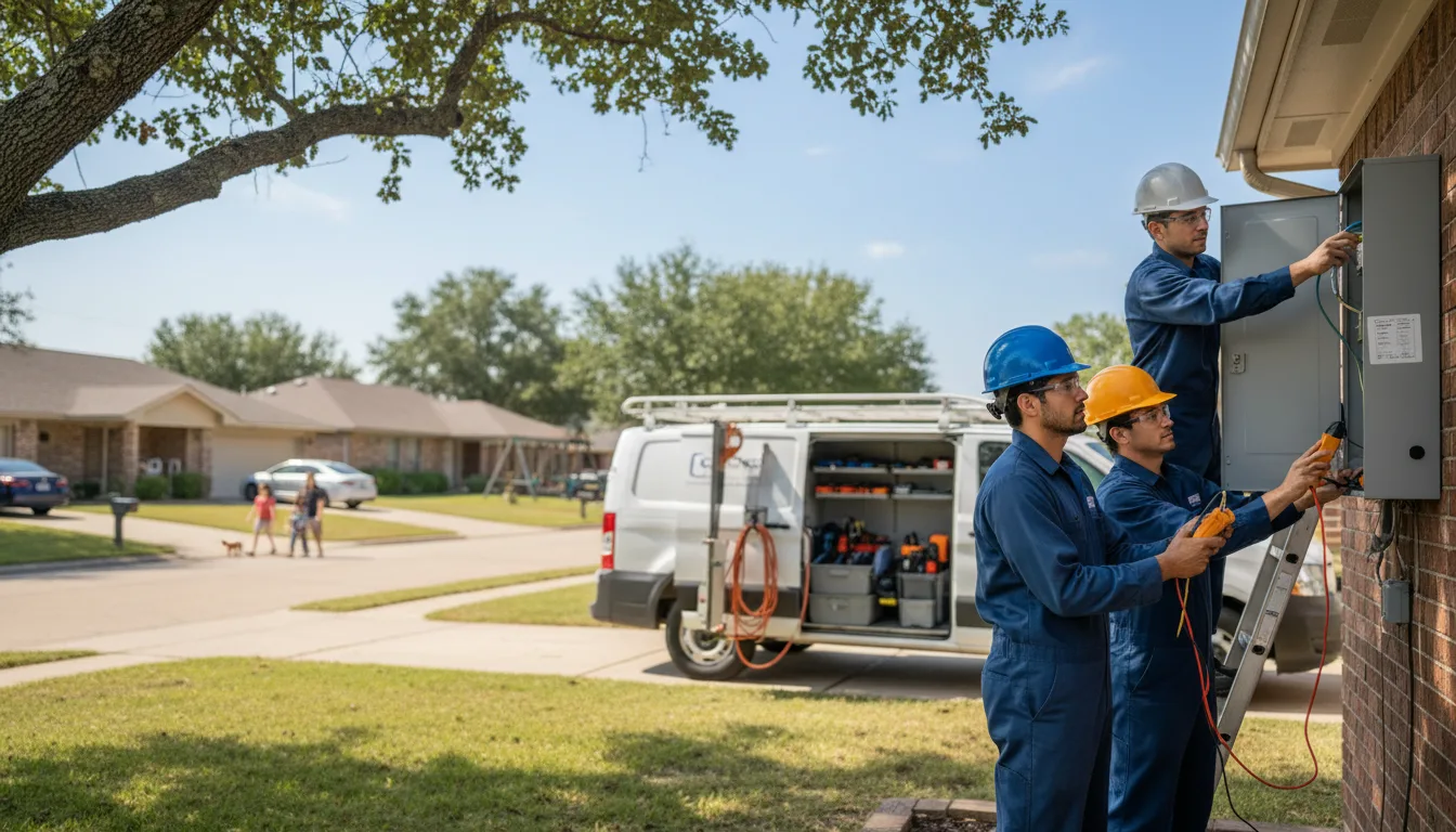 Certified electrician providing emergency electrical services in Gilmore, AR